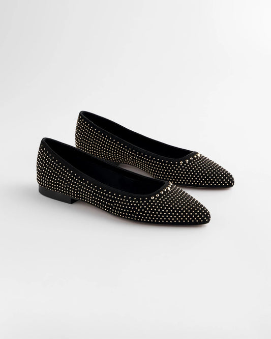 Suede Studded Flats - Chico's