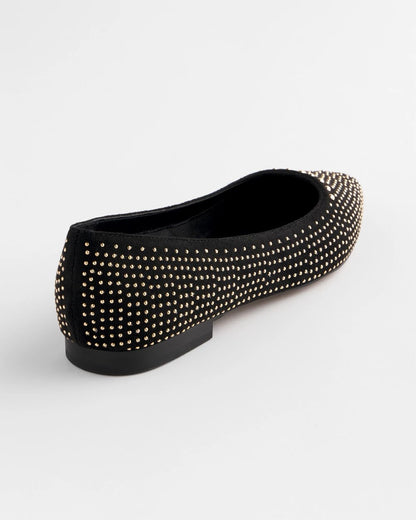 Suede Studded Flats - Chico's