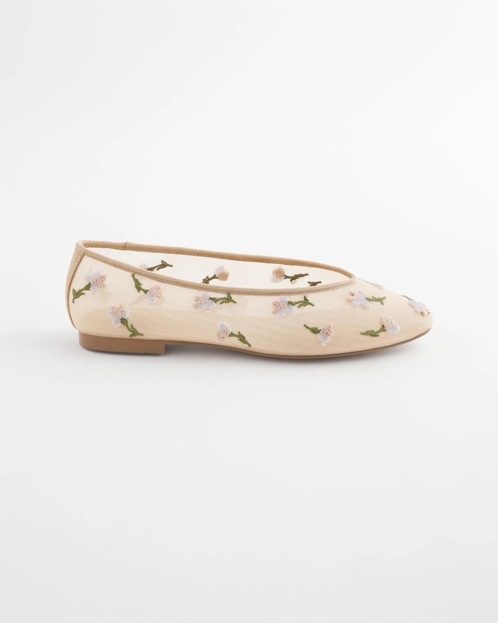 Orchid Embroidered Ballet Flats - Chico's