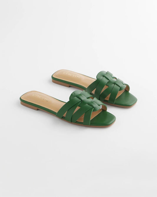 Cassidy Cross-Strap Slide Sandals - Chico's