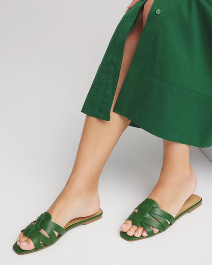 Cassidy Cross-Strap Slide Sandals - Chico's