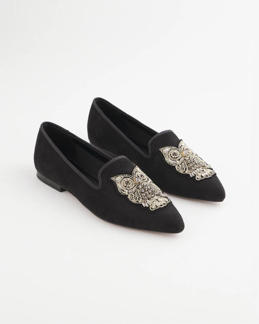 Black Microsuede Loafers - Chico's