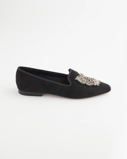 Black Microsuede Loafers - Chico's