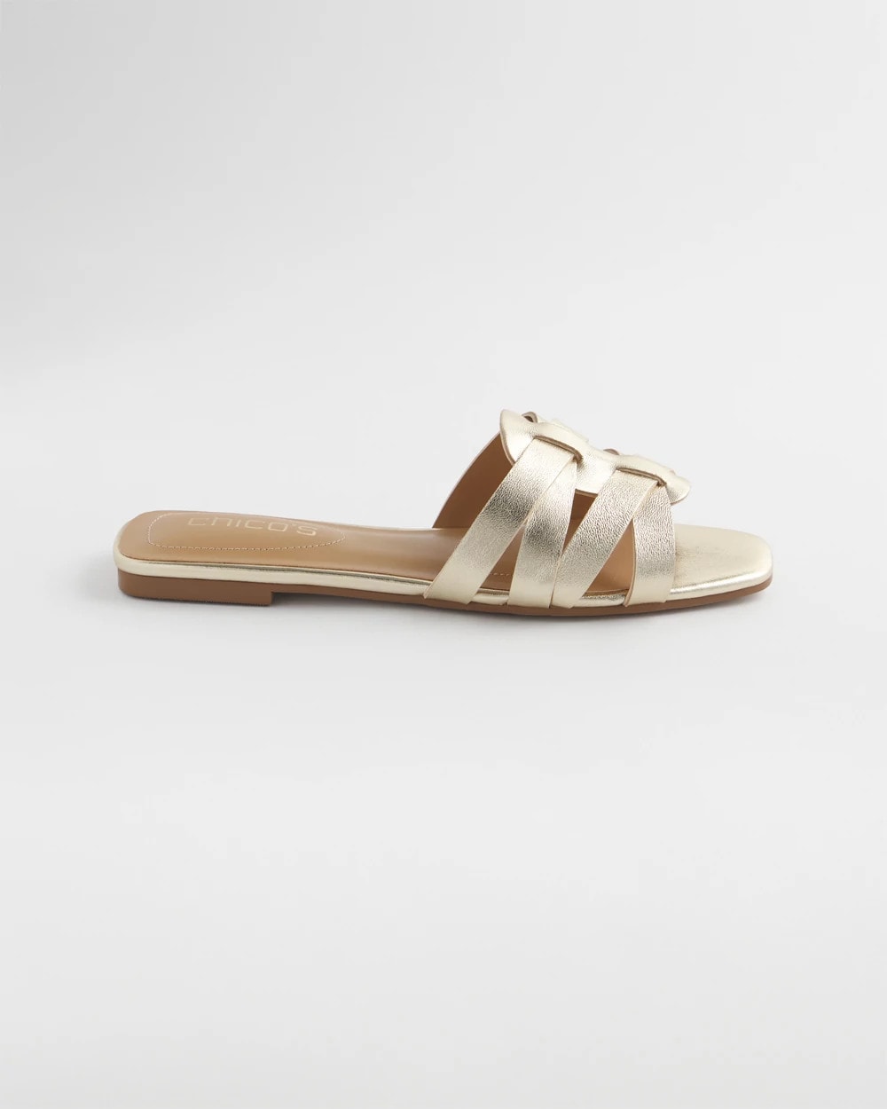 Leather Cassidy Cross-Strap Slide Shoes - Chico's