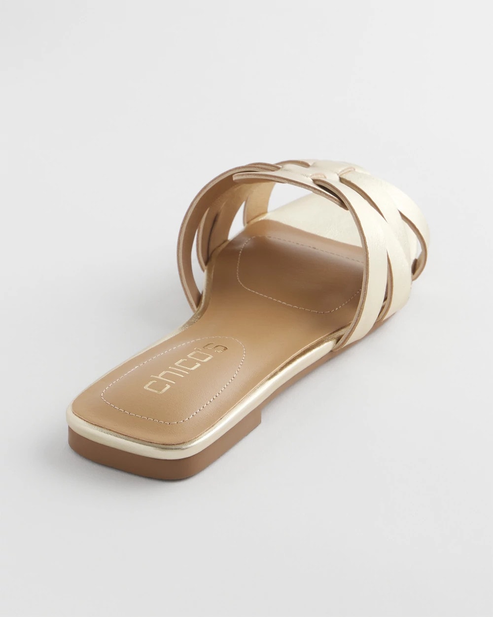 Leather Cassidy Cross-Strap Slide Shoes - Chico's