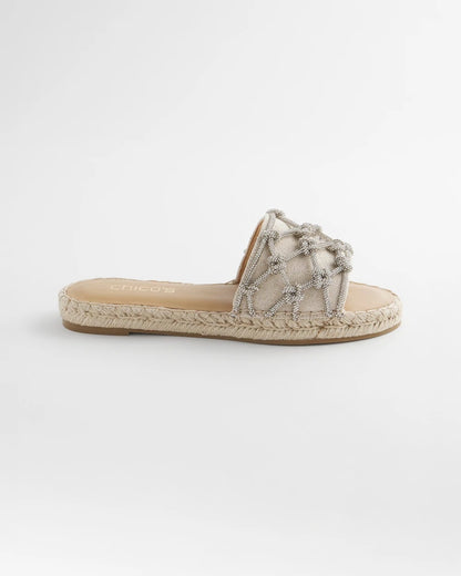 Linen Knotted Espadrille Slides - Chico's