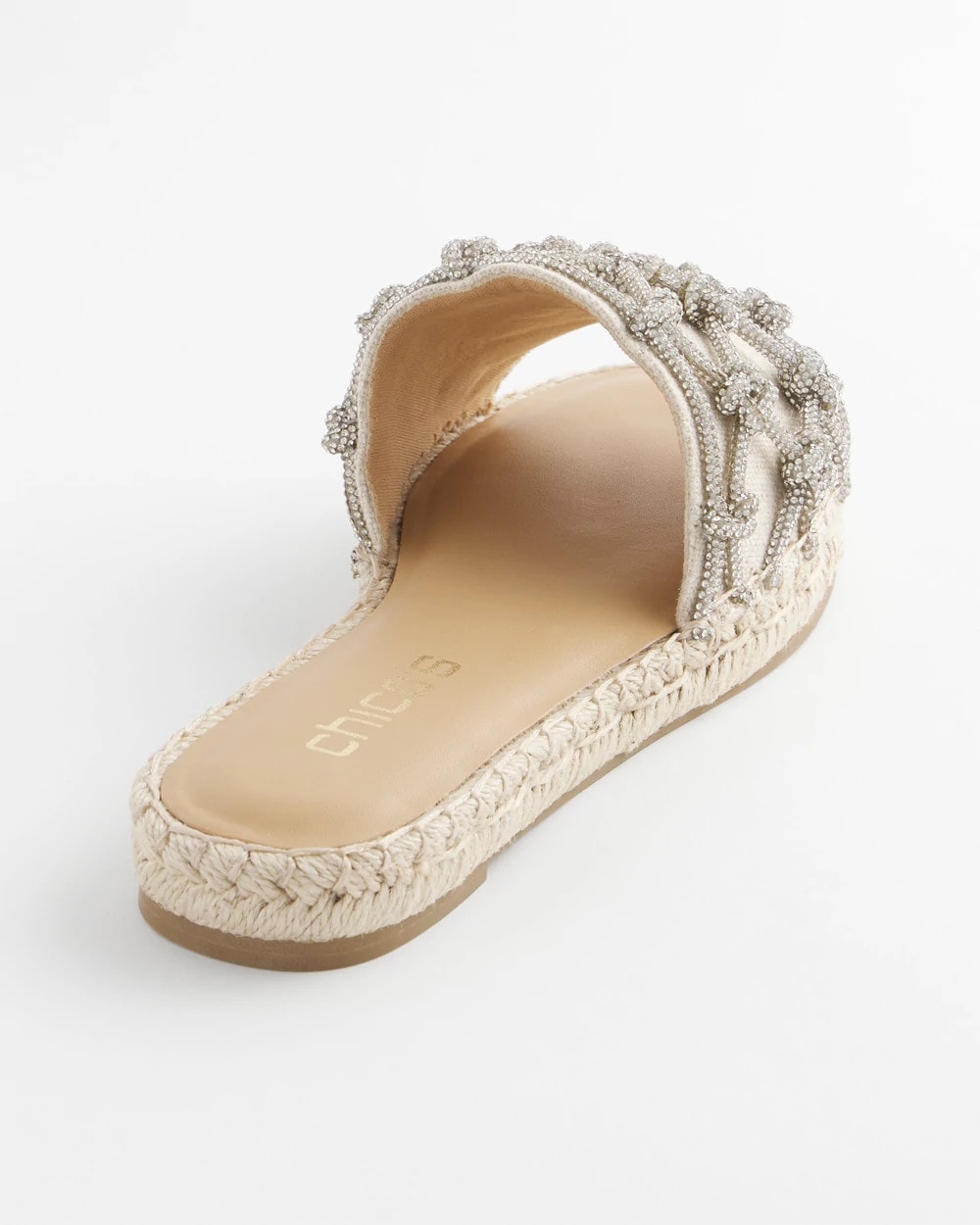 Linen Knotted Espadrille Slides - Chico's