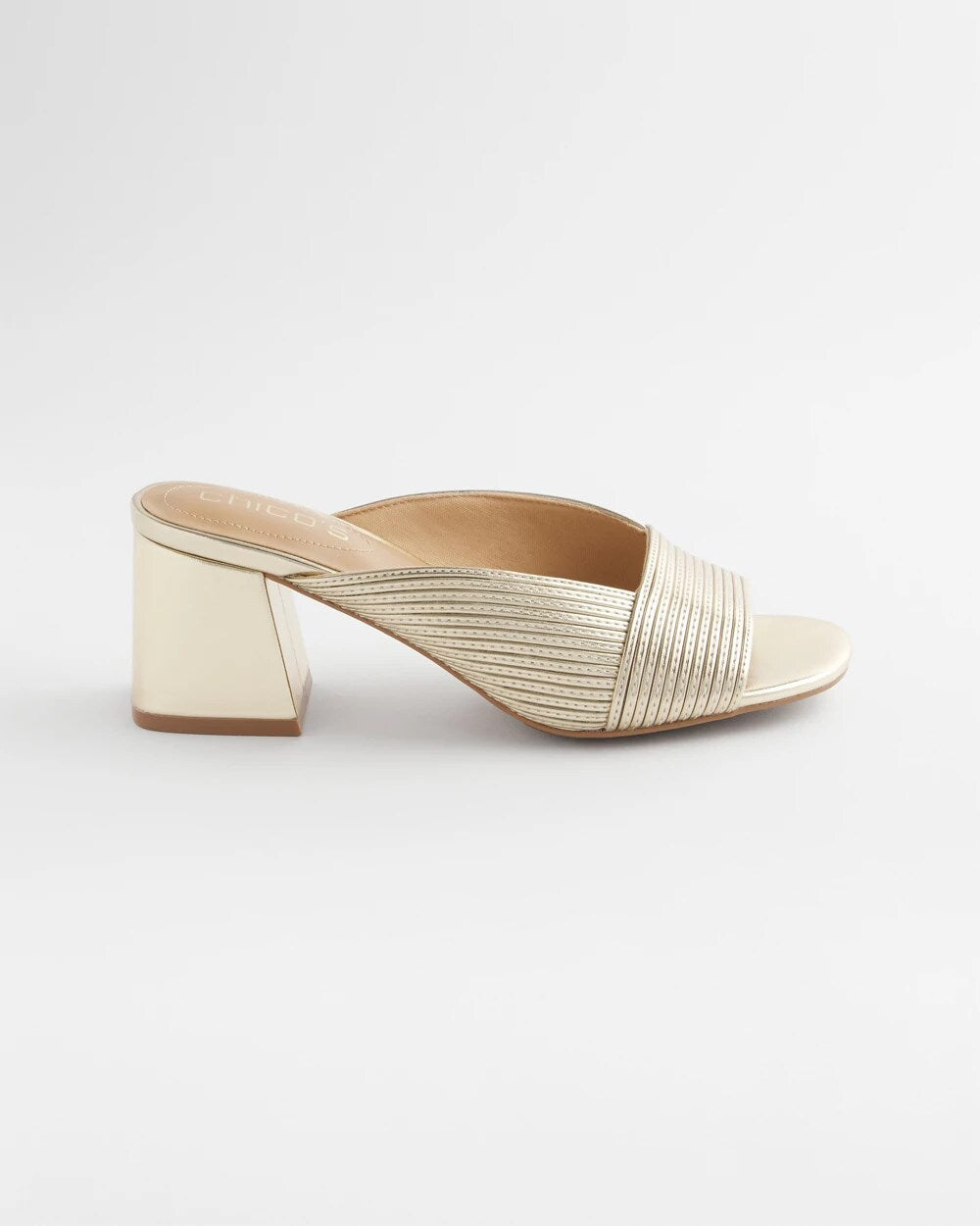 Vinia Metallic Rope Block Heels - Chico's