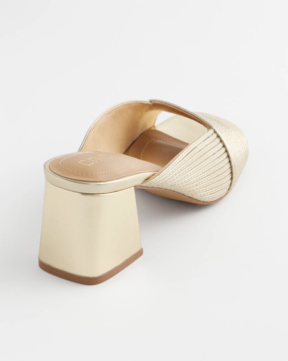 Vinia Metallic Rope Block Heels - Chico's