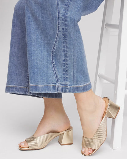 Vinia Metallic Rope Block Heels - Chico's