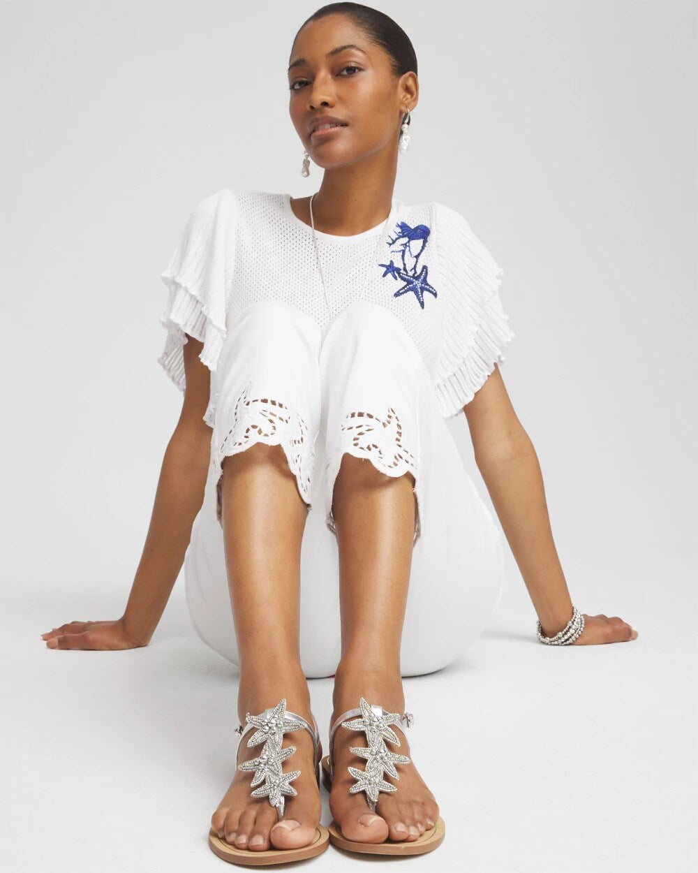 Beach Starfish T-Strap Sandals - Chico's