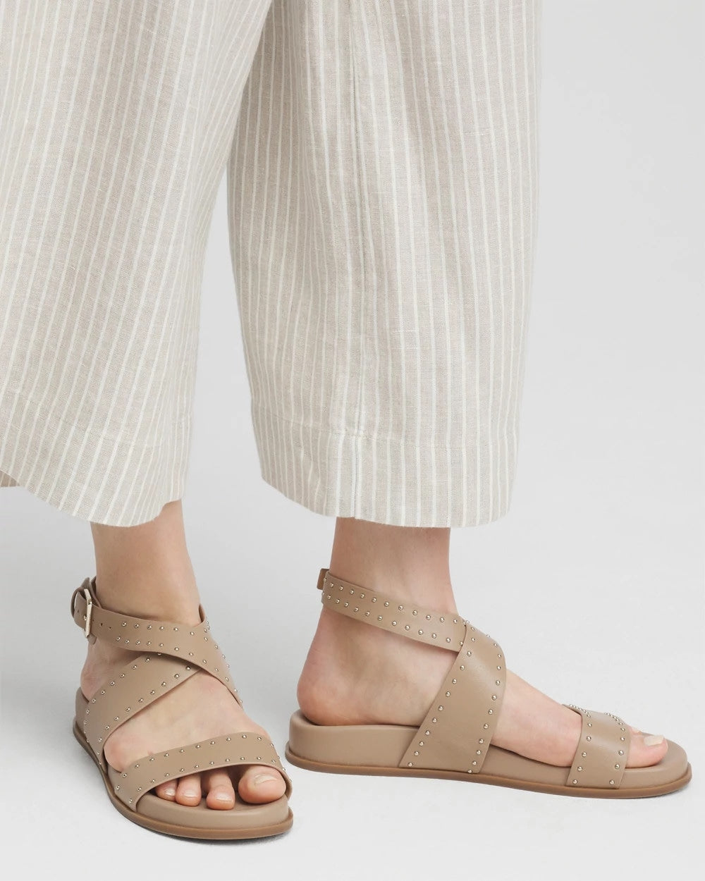 Tan Leather Sandals - Chico's