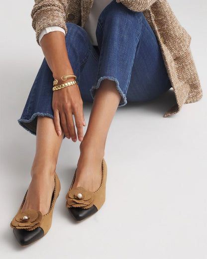 Microsuede Ballet Flats - Chico's