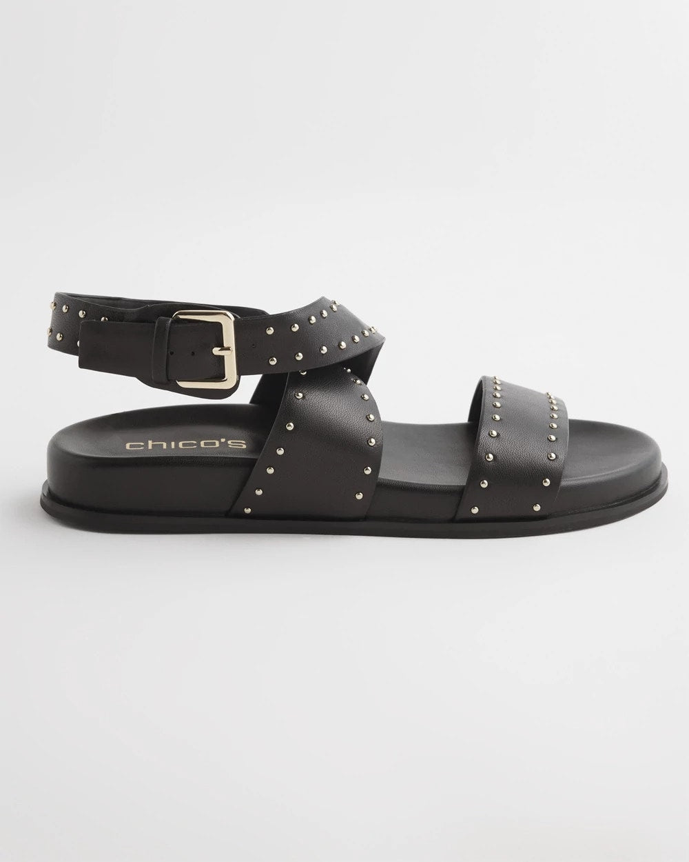 Black Leather Sandals - Chico's