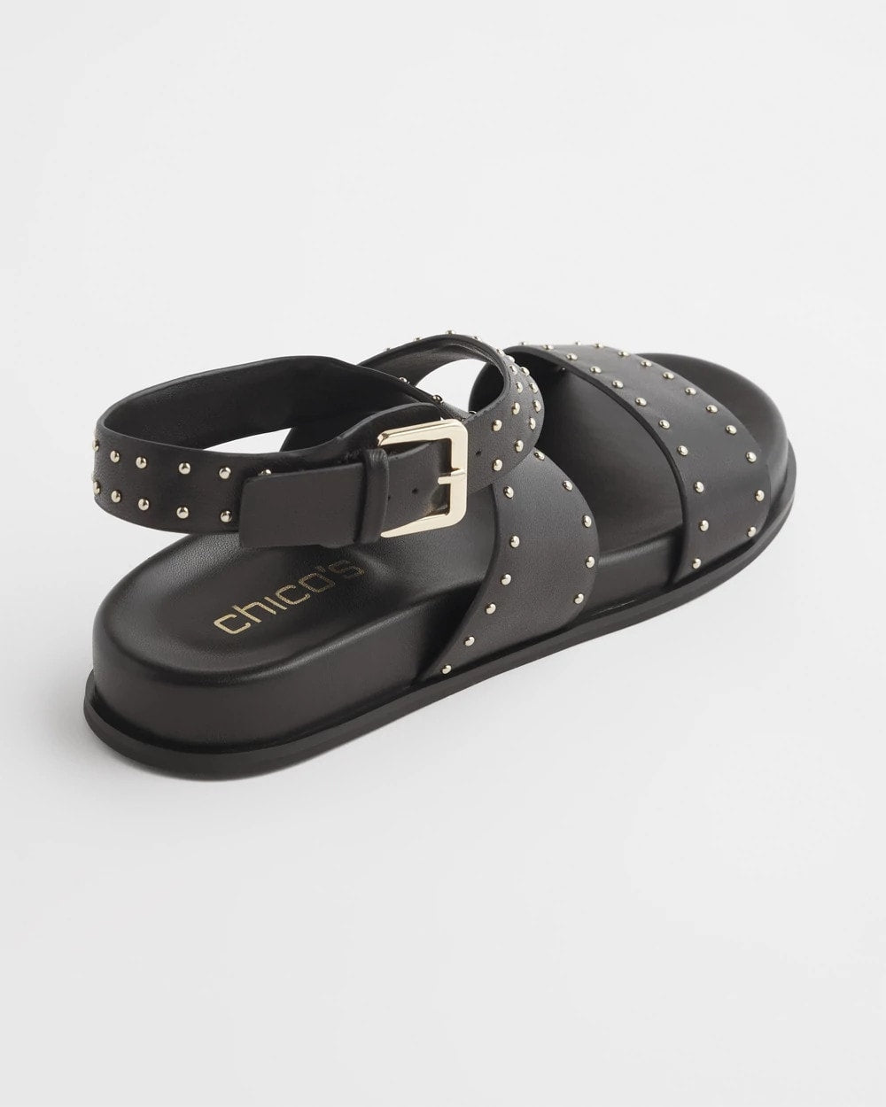 Black Leather Sandals - Chico's
