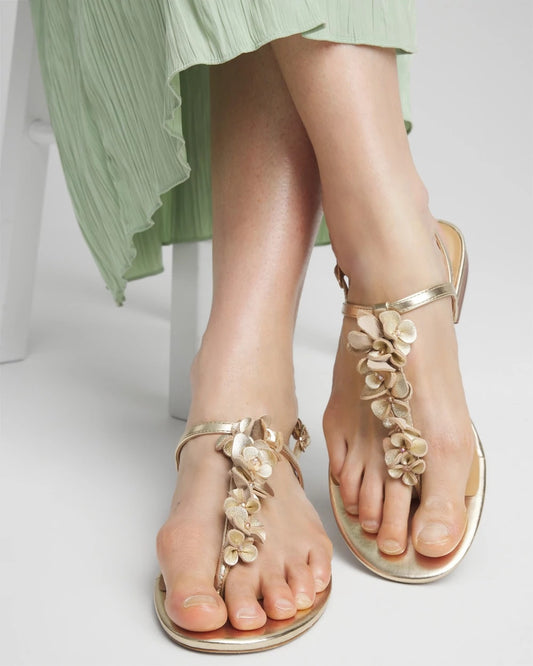 Sioux Flower T-Strap Sandals - Chico's