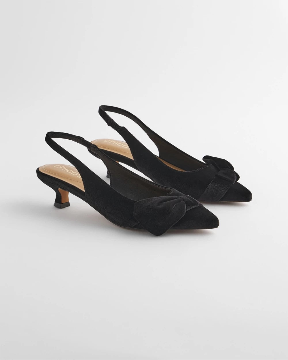 Charm Velvet Bow Kitten Heels - Chico's
