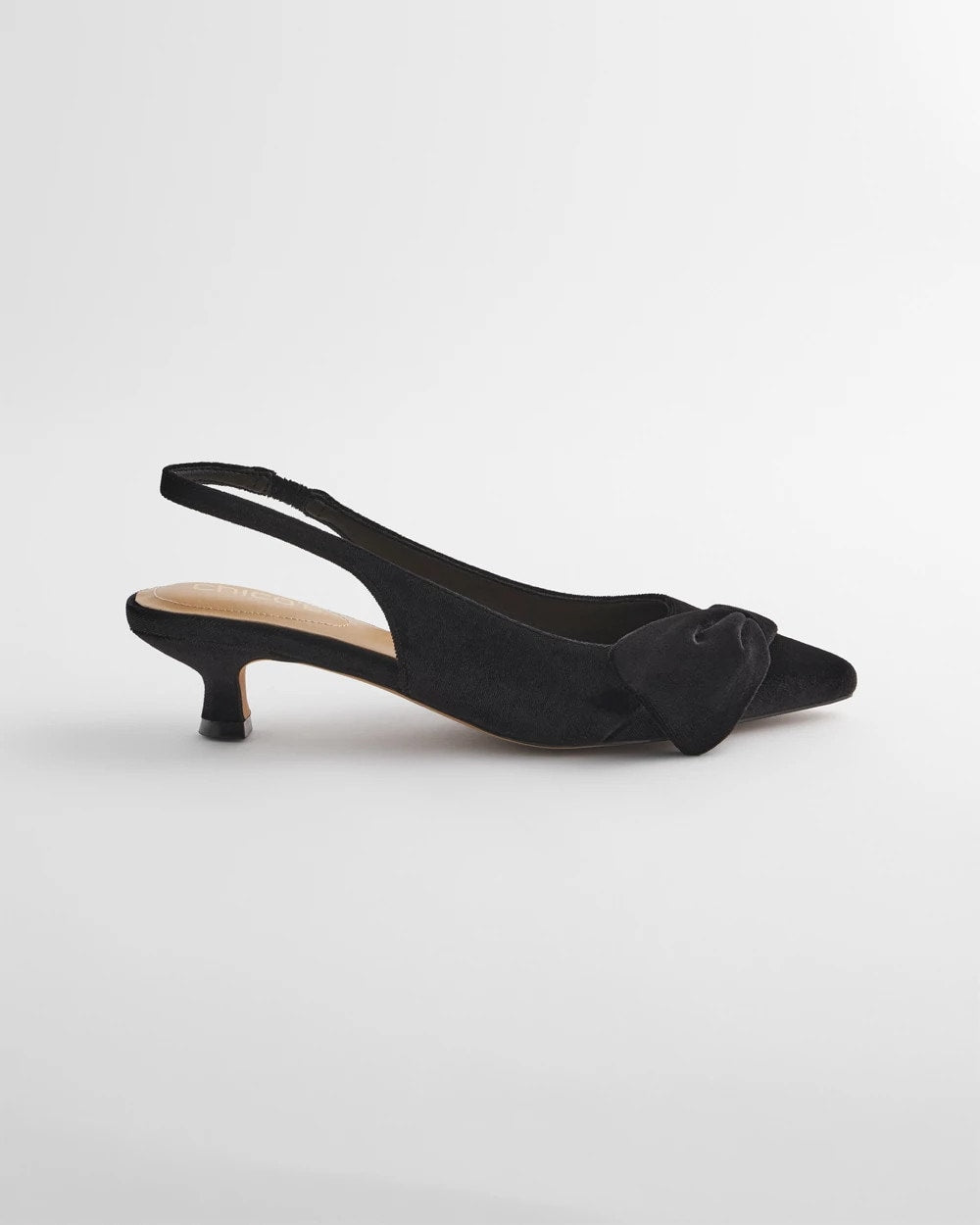 Charm Velvet Bow Kitten Heels - Chico's