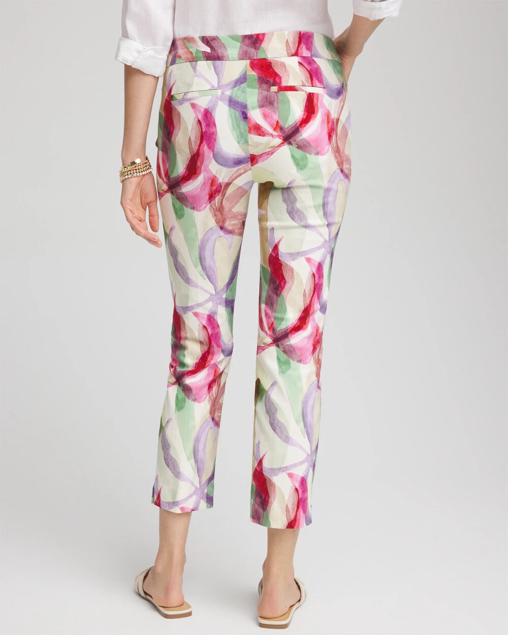 Petite Brigitte™ Slub Slim Cropped Pants - Chico's
