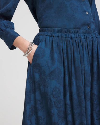 Petite Jacquard Culotte Wide-Leg Pants - Chico's