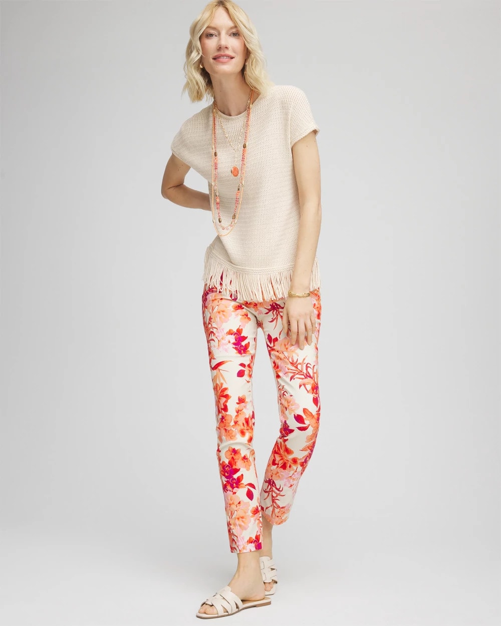 Petite Brigitte™ Slub Ankle Pants - Chico's