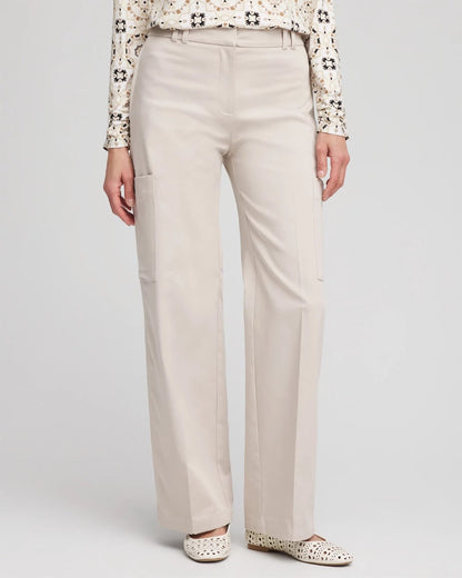 Petite Sateen Cargo Pants - Chico's