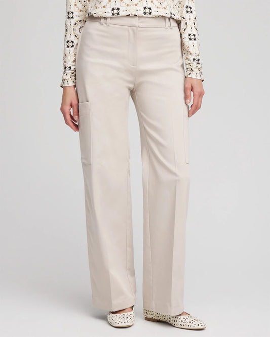 Petite Sateen Cargo Pants - Chico's
