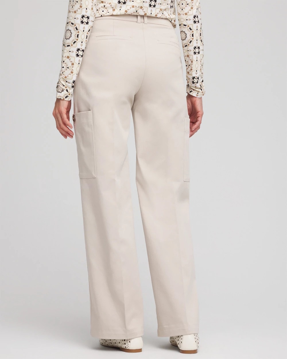 Petite Sateen Cargo Pants - Chico's