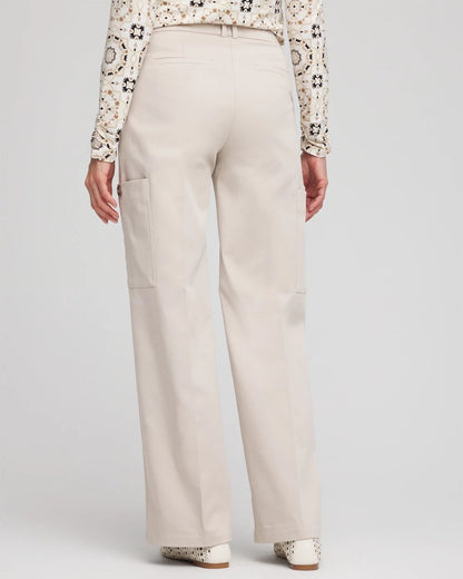 Petite Sateen Cargo Pants - Chico's