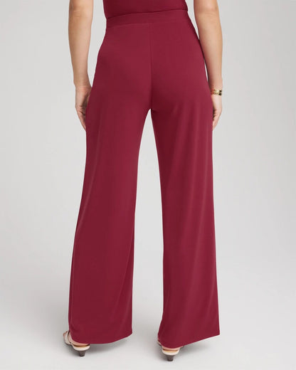 Petite Travelers™ Knit Wide-Leg Pants - Chico's