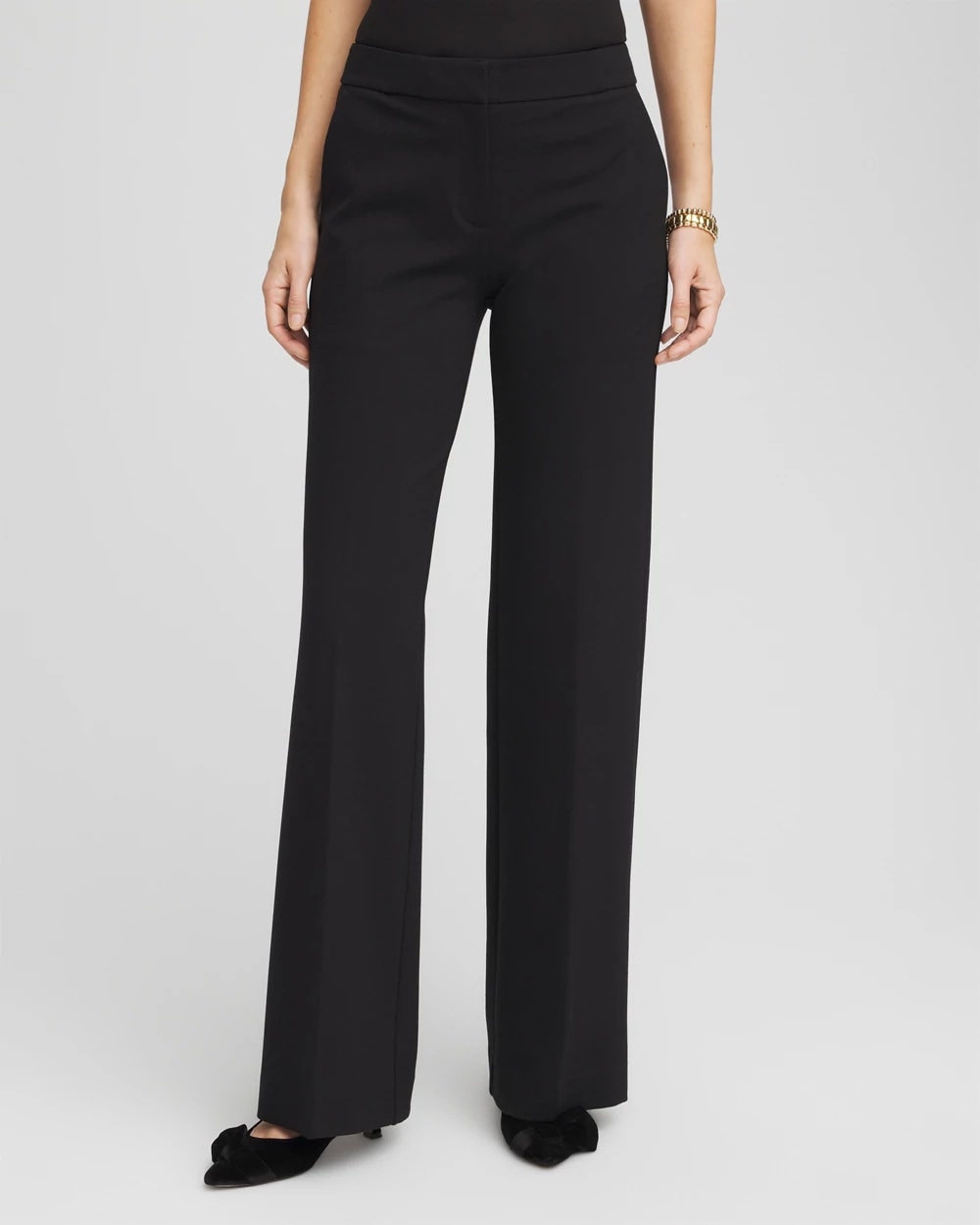 Petite Emme Wide-Leg Trouser Ponte Pants - Chico's