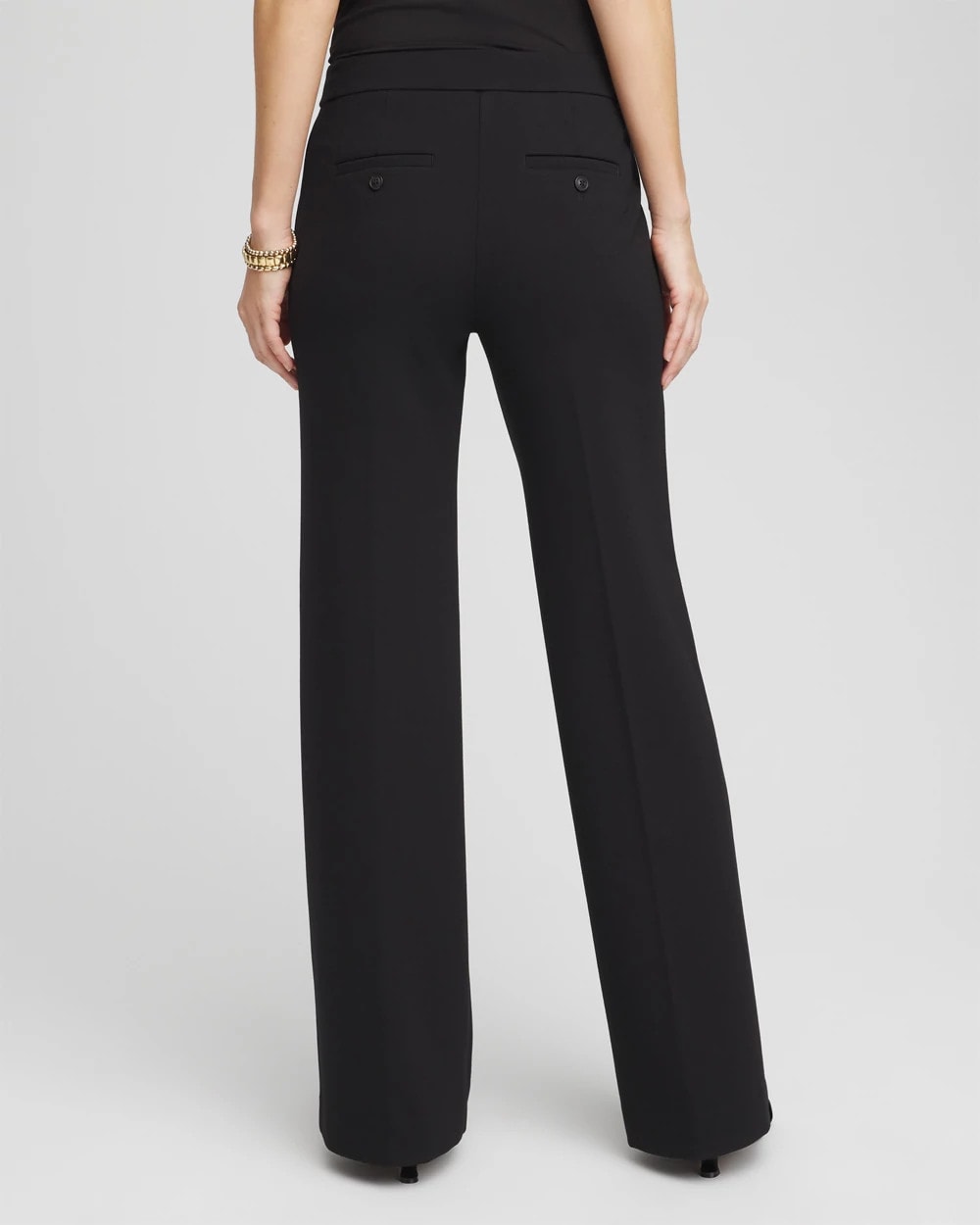 Petite Emme Wide-Leg Trouser Ponte Pants - Chico's