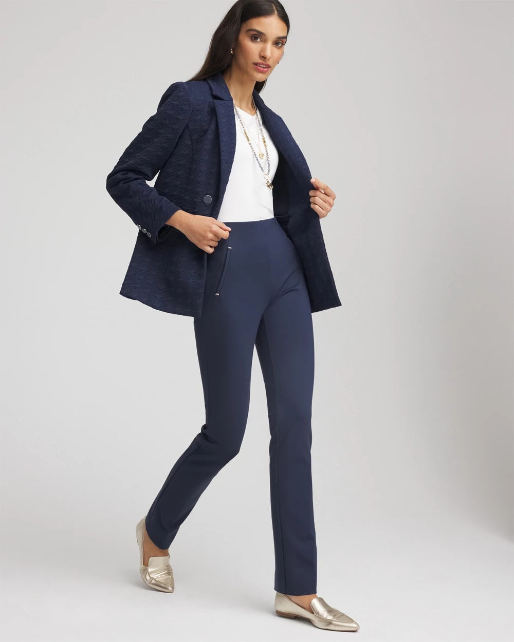 Petite Juliet Slim Trim Detail Pants - Chico's