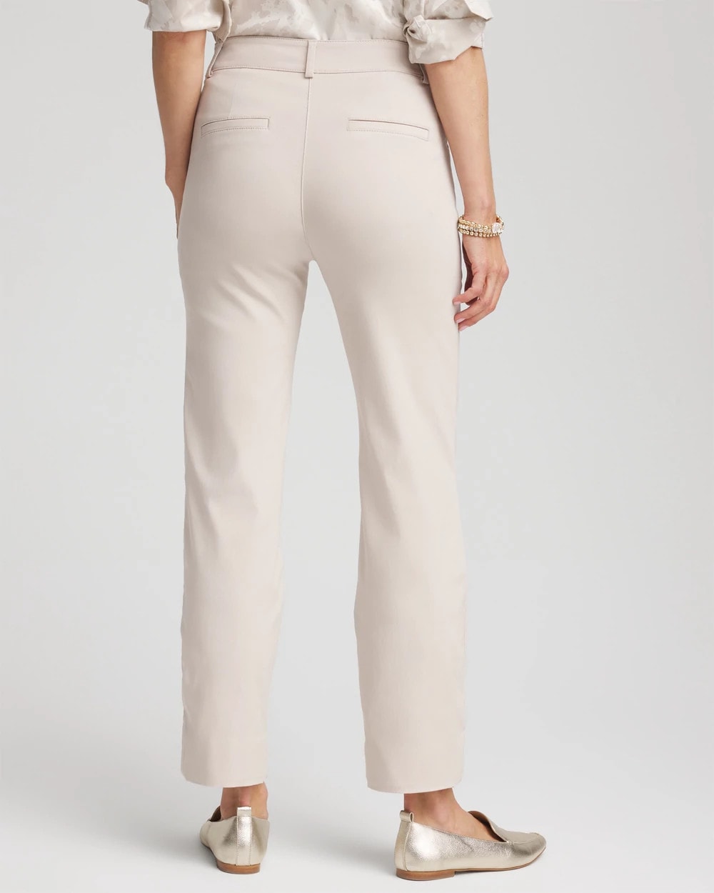 Petite Bi-Stretch Straight Ankle Pants - Chico's