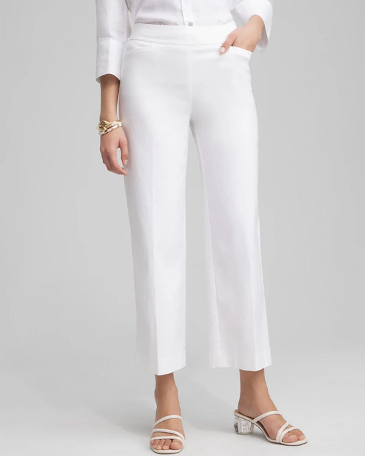Petite Brigitte Wide Leg Cropped Pants - Chico's