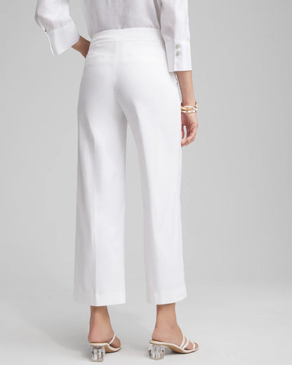 Petite Brigitte Wide Leg Cropped Pants - Chico's