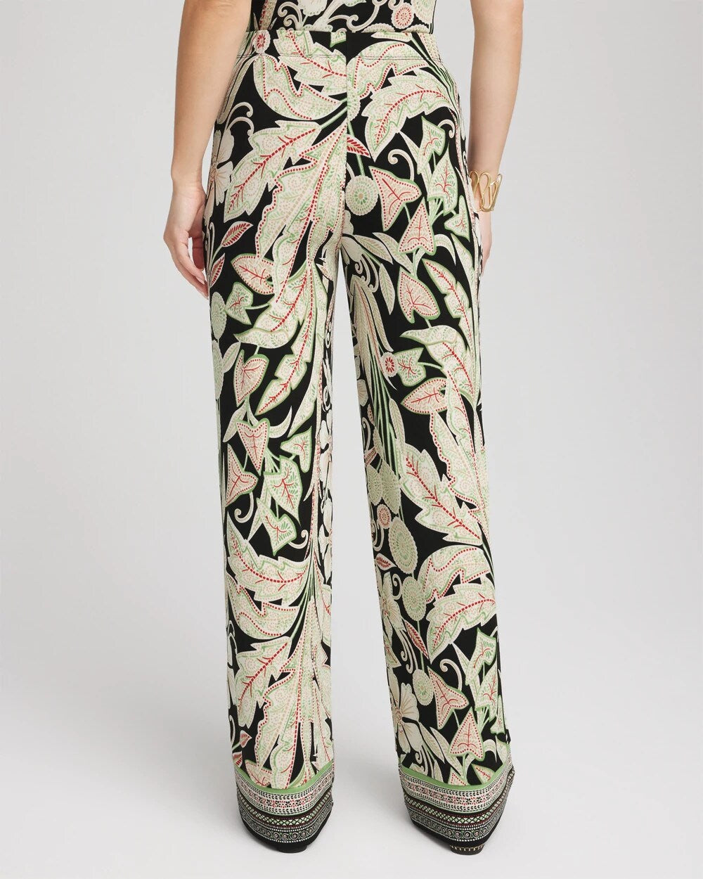 Petite Travelers™ Island-Motif Palazzo Pants - Chico's
