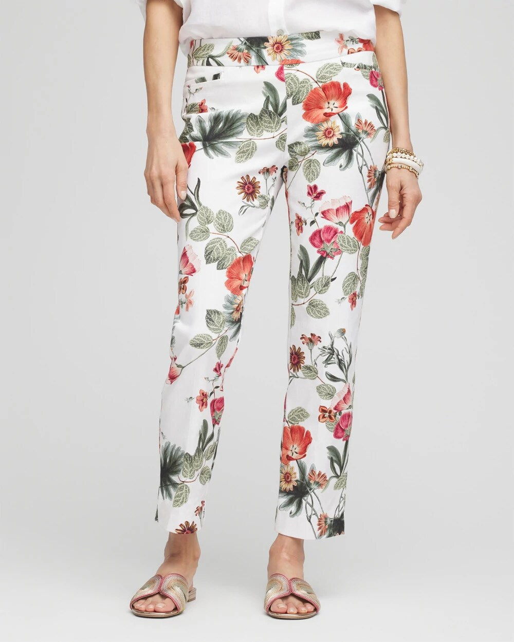 Petite Brigitte™ Slub Cropped Pants - Chico's