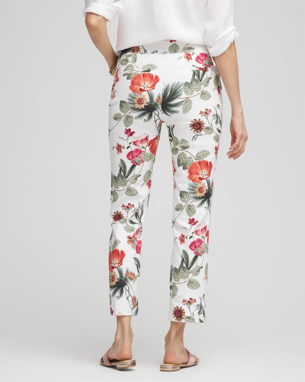 Petite Brigitte™ Slub Cropped Pants - Chico's