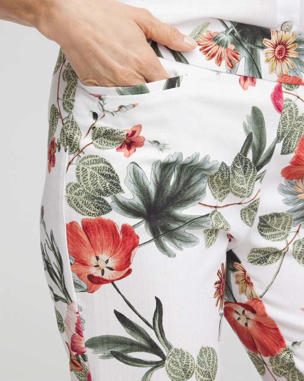 Petite Brigitte™ Slub Cropped Pants - Chico's