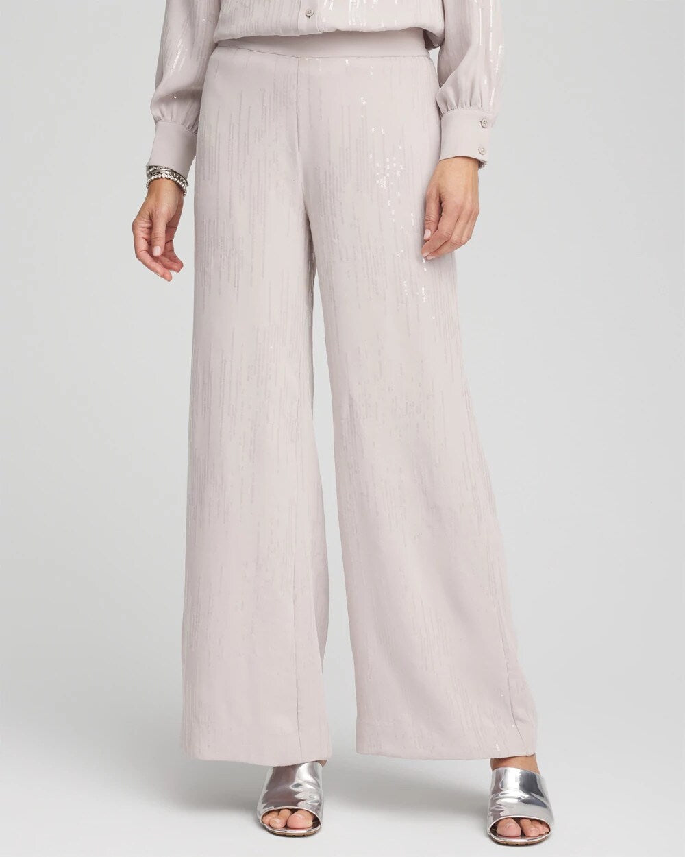 Petite Sequin Wide Leg Pant - Chico's