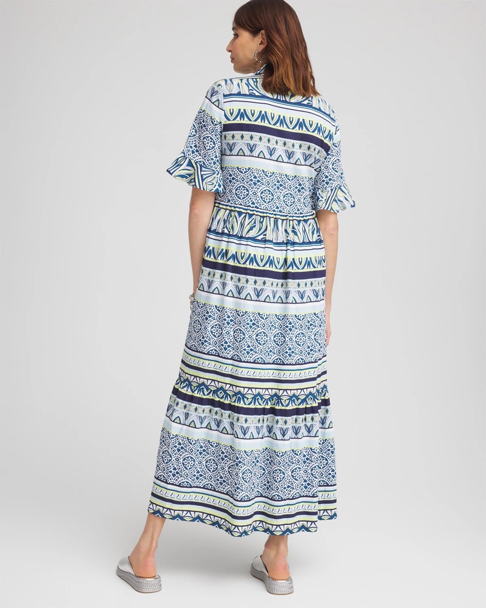 Petite Flutter-Sleeved Maxi Dress - Chico's