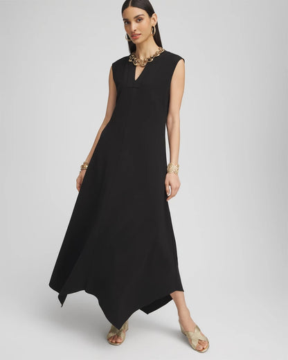Petite Trapunto Placket Midi Dress - Chico's