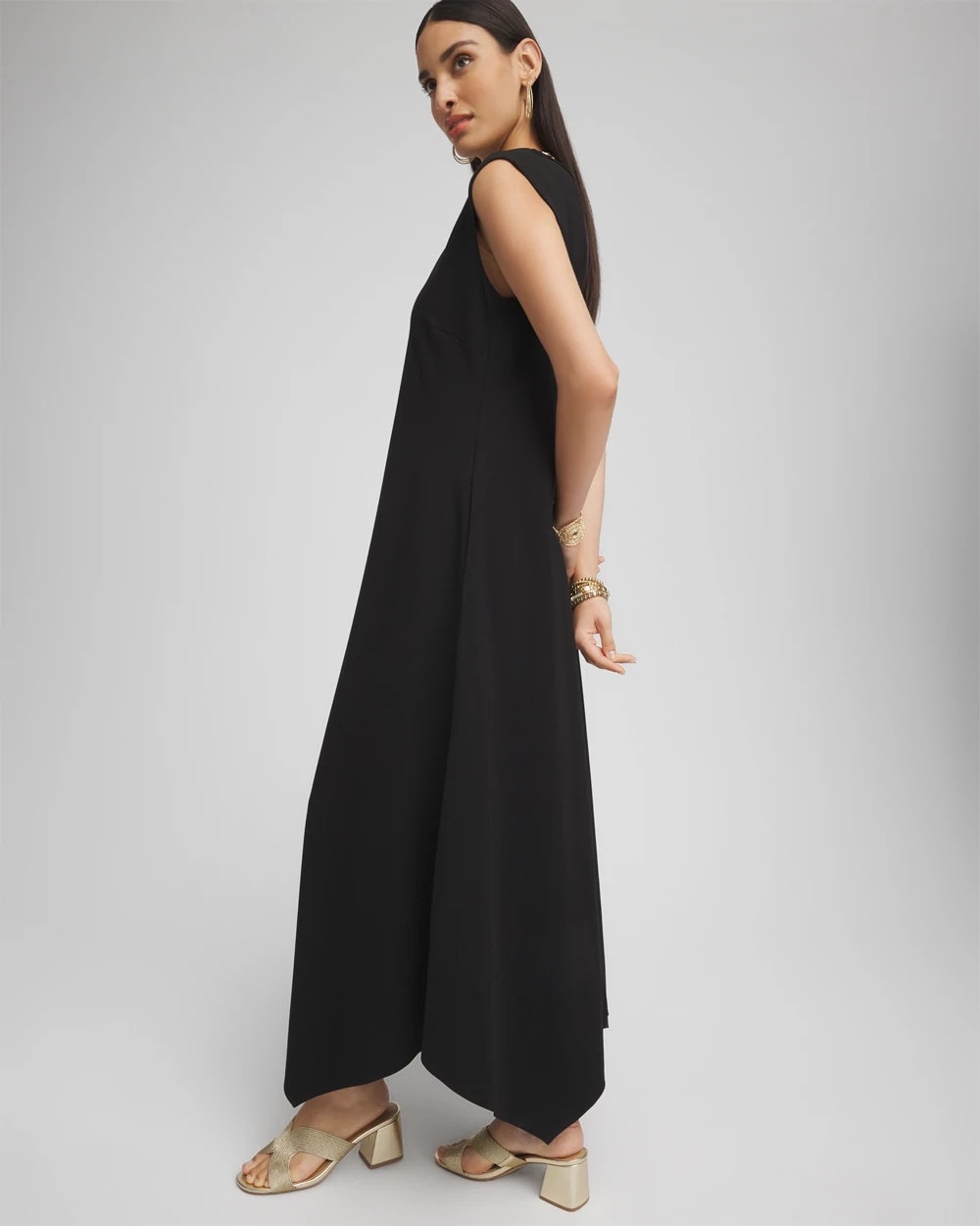Petite Trapunto Placket Midi Dress - Chico's