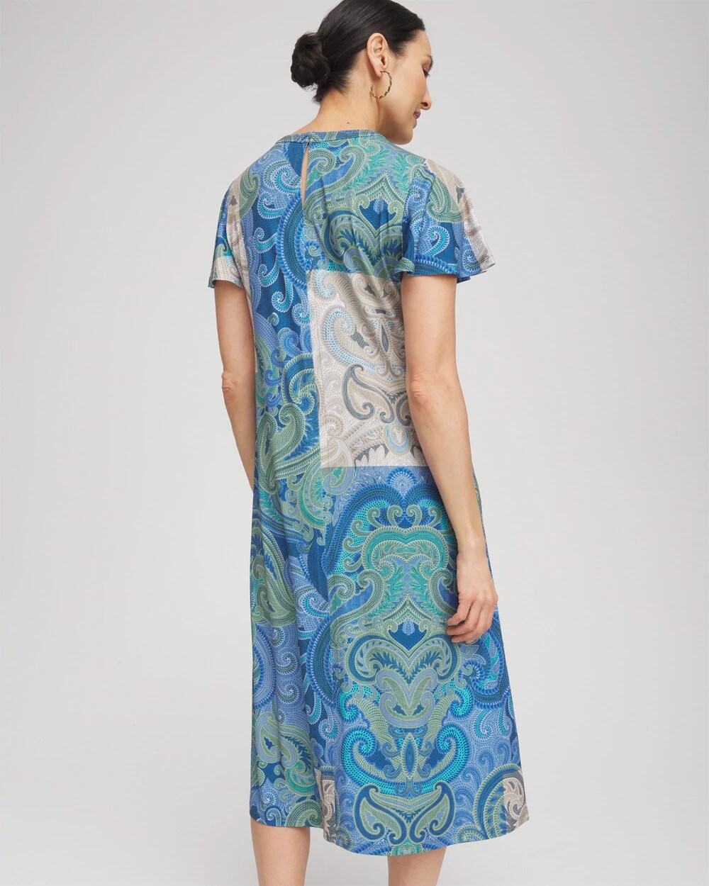 Petite Trapunto Midi Jersey-Knit Dress - Chico's