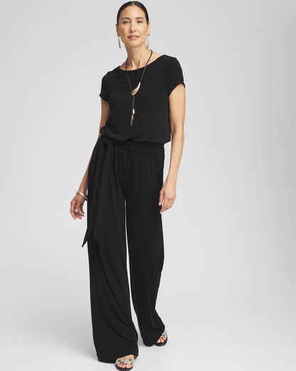 Petite Travelers™ Cap Sleeve Jumpsuit - Chico's