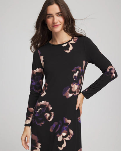 Petite Floral Boatneck Column Maxi Dress - Chico's