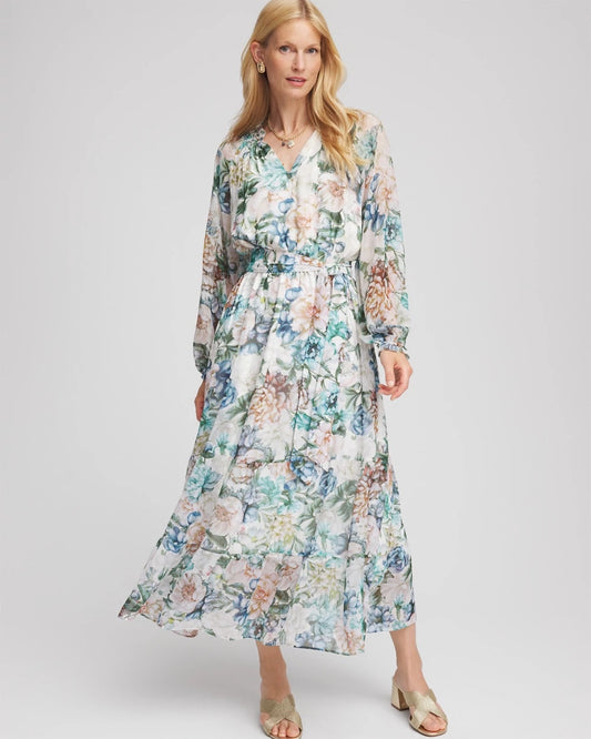 Petite Georgette Tie-Front Maxi Dress - Chico's