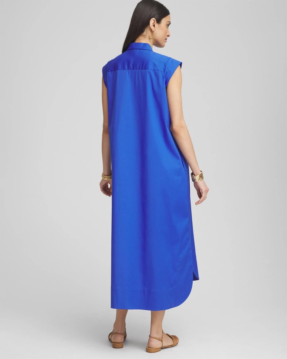 Petite Popover Poplin Maxi Dress - Chico's