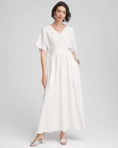 Metallic Striped Maxi Dress - Chico's